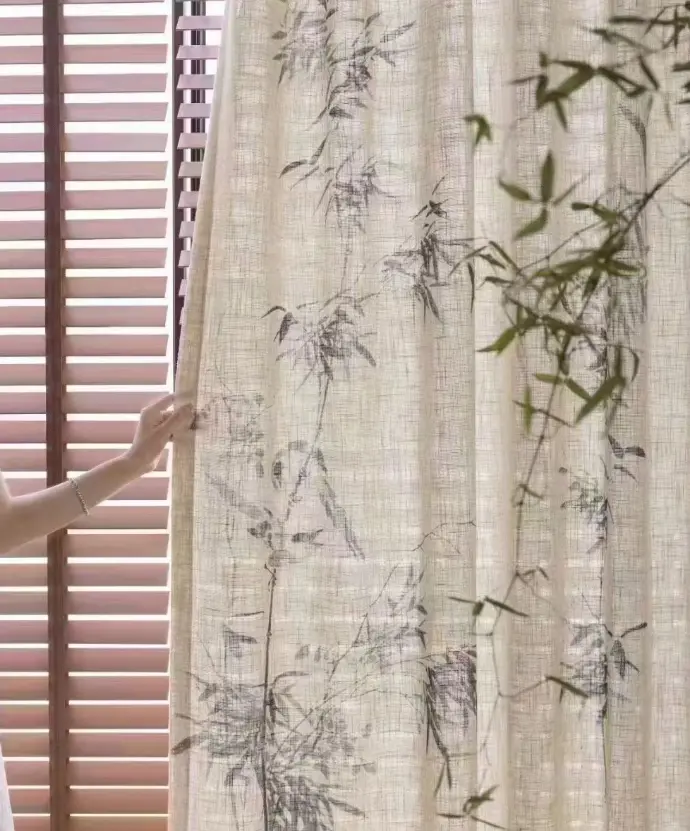 Neutral tones – versatile textile for curtains with Chinese Bamboo to elevate the classic yet modern timeless design