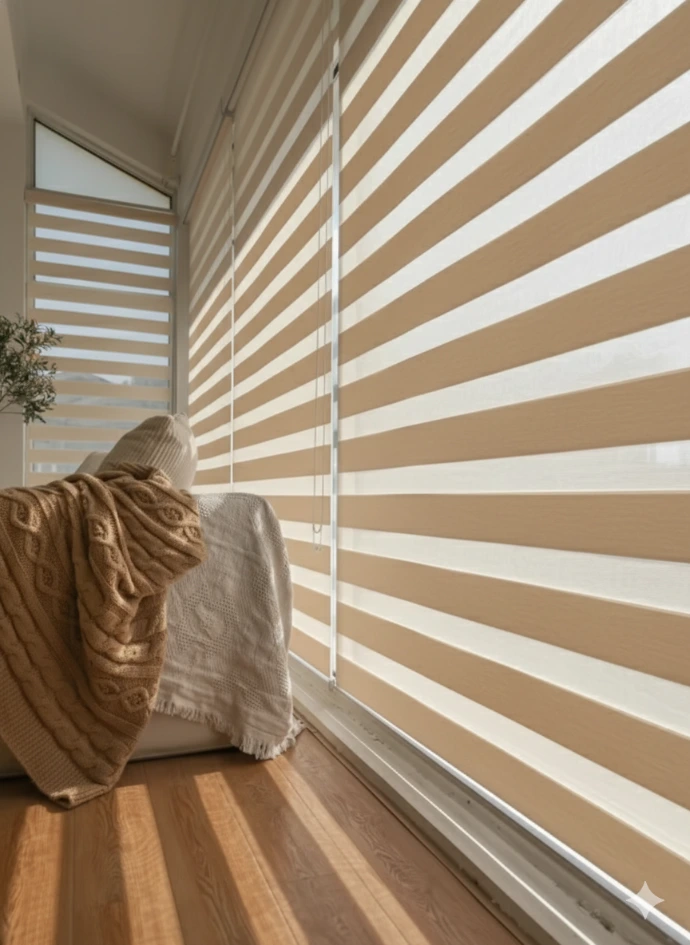 Combi-blinds for big windows
